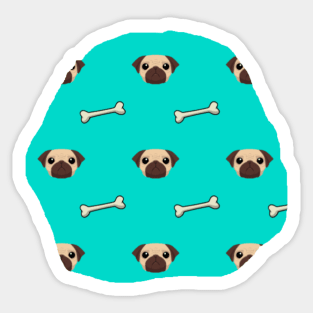 Cute and funny dog pattern Sticker